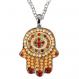 Small Hamsa Necklace - Gold NHS-4