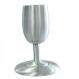 Aluminum Kiddush Cup and Plate - Silver CUM