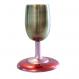 Anodize Aluminum Kiddush Cup and Plate - Gold Red CUMP-1