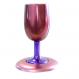 Anodize Aluminum Kiddush Cup and Plate -Violet Pink CUMP-2
