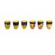 6 Small Wooden Kiddush Cups - Jerusalem SET-6A