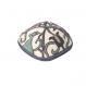 Hand Embroiderey Kippah - birds blue YAE-8