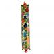 Laser Cut Hand Painted Metal Mezuzah - Pomegranates MLC-1