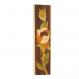Small Wooden Inlaid Mezuzah - Rose broun MWS-6