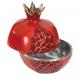 Aluminium Pomegranates Honey Dish (Large) - Red LPO-2