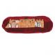 Roash Hashanah Velvet Shofar Stand - Jerusalem Red SPV-2