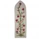 Embroidered BookMark - Flowers White BME-3W