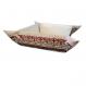 Embroidered Folding Basket - Oriental Red MB-3