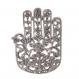 Aluminum Trivet - Oriental Hamsa - Silver MHP-11