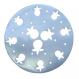 Aluminum Trivet - Round Pomegranates - Silver MHP-5