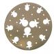 Anodize Aluminum Trivet - Round Pomegranates - Gold MHPC-5