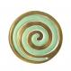 Anodize Aluminum Two Pieces Trivet - Snail Gold and Green MHDC-3B
