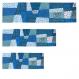 Patches Embroidered Runner - Pomegranates Blue RS-2