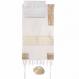 Embroidered Cotton Tallit – Jerusalem in gold THE-3