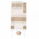 Embroidered Cotton Tallit – The Matriarches in gold TFE-7