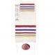 hand woven Raw Silk Tallit with Embroidered Atara – Multicolor TSW-3