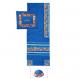 Embroidered Raw Silk Tallit - Jerusalem Blue TAB-2B
