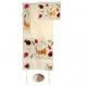 Embroidered Raw Silk Tallit - Birds gold TFA-7