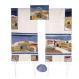 Embroidered Raw Silk Tallit - Jerusalem TFA-3