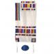 Raw Silk Appliqued Stripes Tallit – Multicolor TRA-1