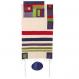 Raw Silk Tallit with stripes – Multicolor TRS-5
