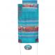 Hand-Painted Silk Tallit – Jerusalem dove Turquoise TS-8T