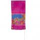Hand-Painted Silk Tallit – Jerusalem Gate Maroon TS-3M