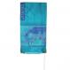 Hand-Painted Silk Tallit – Jerusalem Gate Turquoise TS-4T
