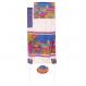 Hand-Painted Silk Tallit – Jerusalem Gate White TS-3W