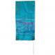 Hand-Painted Silk Tallit – Jerusalem Vista blue Turquoise TS-6T