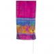 Hand-Painted Silk Tallit – Miriam and Debora Maroon TS-2M