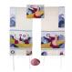 Embroidered Raw Silk Tallit - Miriam and the drum TFA-1