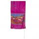 Hand-Painted Silk Tallit – Jerusalem Vista color Maroon TS-5M
