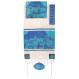 Cotton and Silk Tallit – Jerusalem gate in blue TWS-11